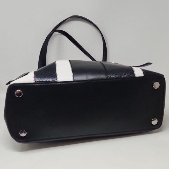 Michael Kors Megan Large Striped Leather Tote Bag - Picture 11 of 11